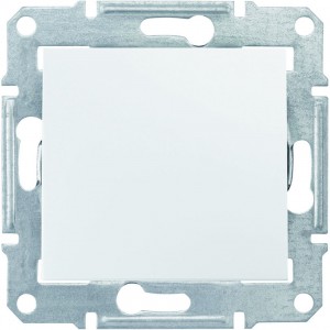 Проходной выключатель 1-клавишный белый SEDNA SDN0400121